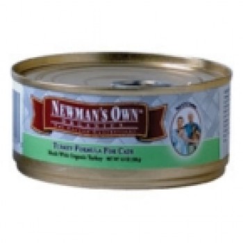 Newman's Own Turkey Cat Food Can (24x5.5 Oz)