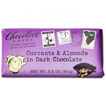 Chocolove Currants & Almonds in Dark Choc Bar (12x3.2 Oz)