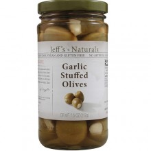 Jeff's Naturals Garlic Stfd Olives (6x7.5OZ )