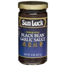 Sun Luck Blck Bn Garlic Sauce (1x8OZ )