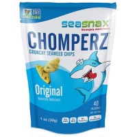 Seasnax Chomperz, Crunchy Seaweed Chips (8X1 OZ)