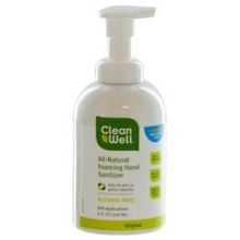 CleanWell All-Natural Foaming Hand Sanitizer - 8 oz