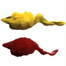 Iconic Pet Big Long Hair Fur Mice - 2 Pack - Assorted
