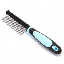 Iconic Pet Single Sided Pin Comb - Blue