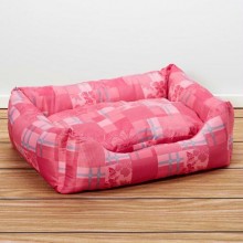Iconic Pet - Standard Square Bed - Pink - Large