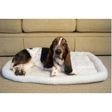 Iconic Pet - Premium Synthetic Sheepskin Handy Bed - White - Small