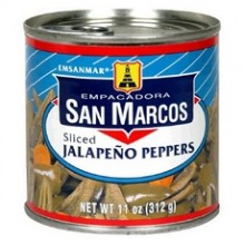 San Marcos Sliced Jalapeno Pepperss (12x11Oz)